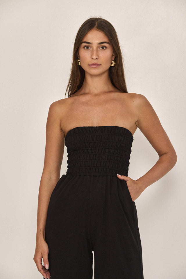 אוברול אייריש קרים גומי שחור