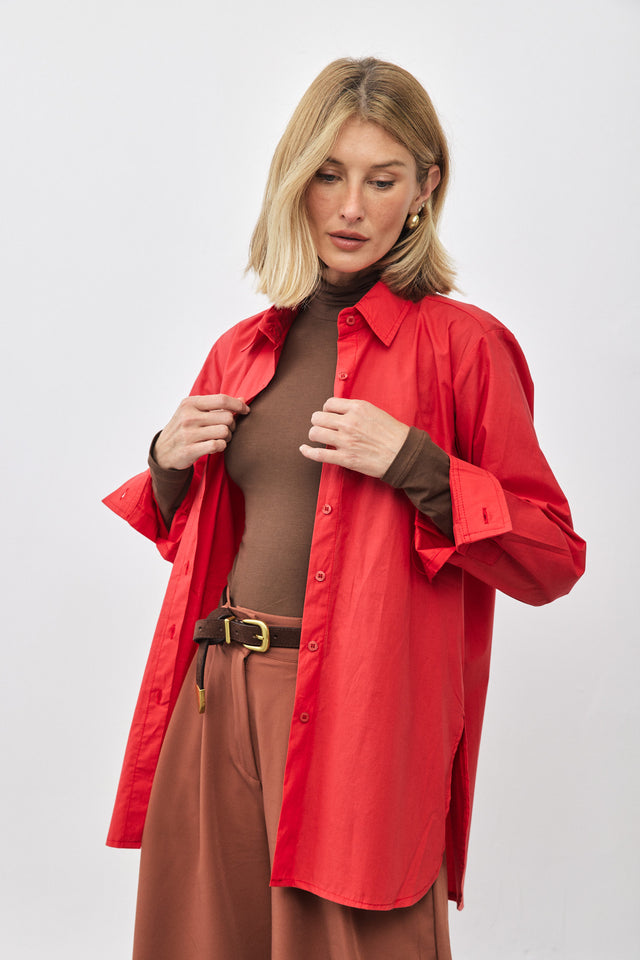 חולצת גולף וואסאבי מודל חומה