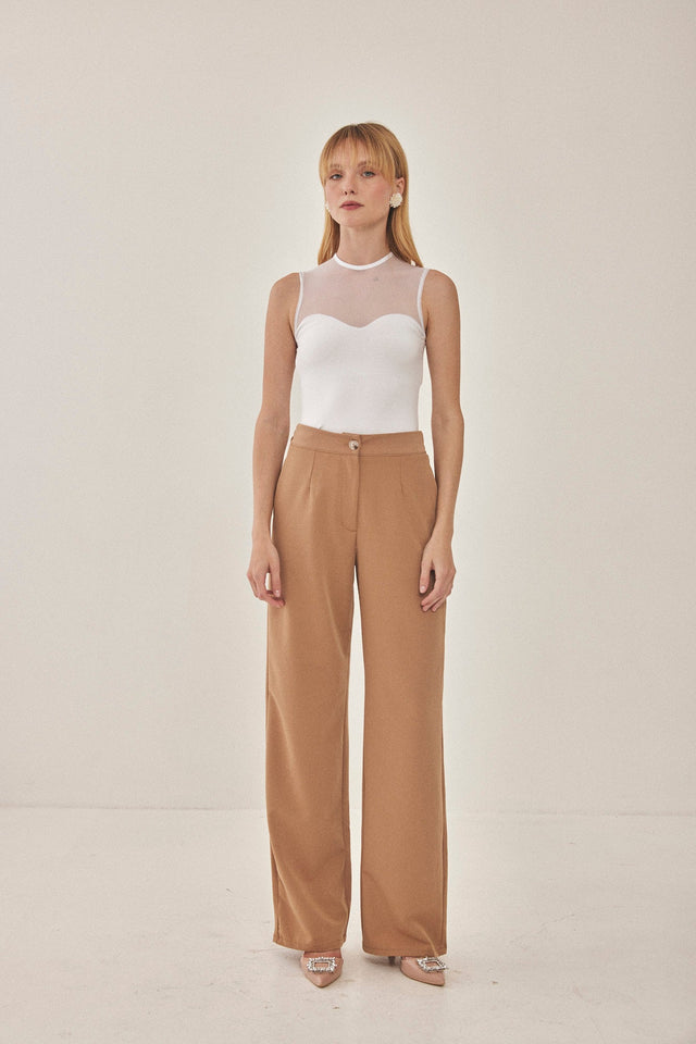 בגד גוף מחוך רשת שחור