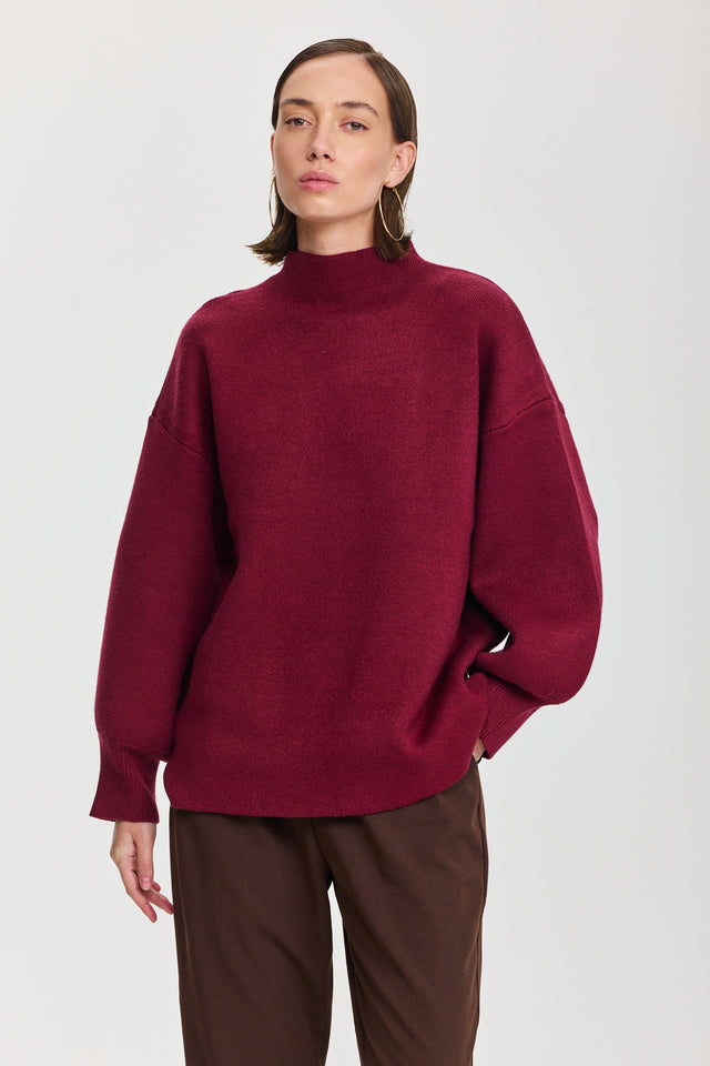 סוודר פרזנט בורגנדי