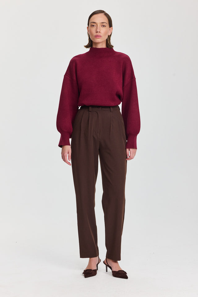 סוודר פרזנט בורגנדי