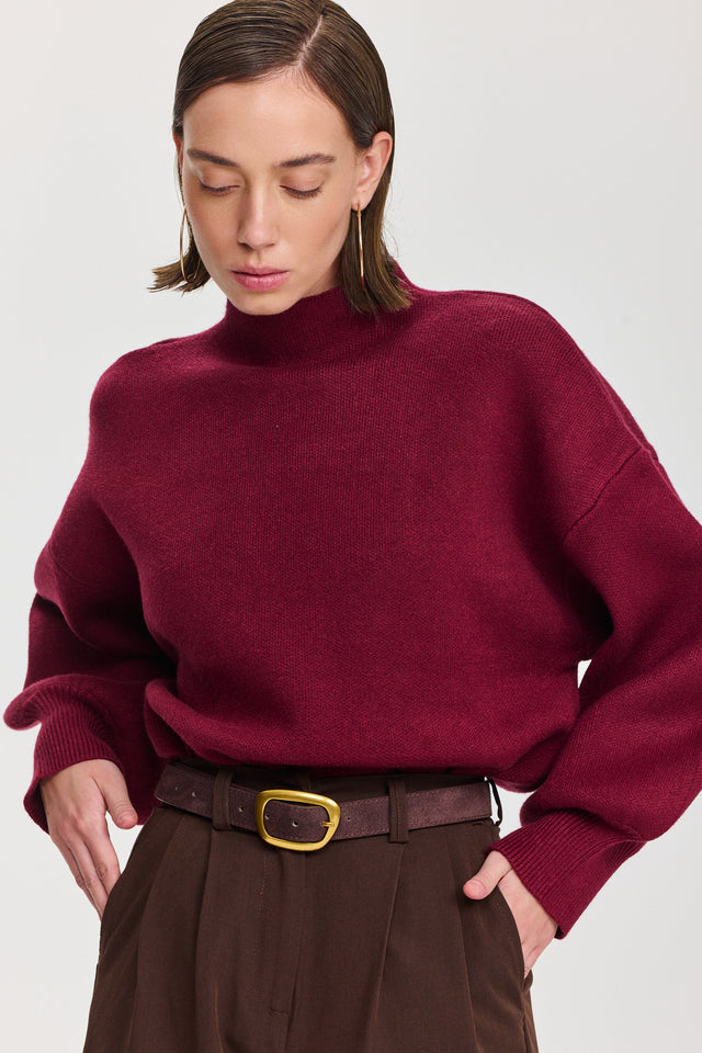 סוודר פרזנט בורגנדי