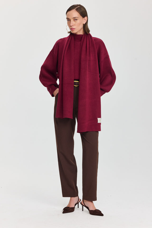 סוודר פרזנט בורגנדי