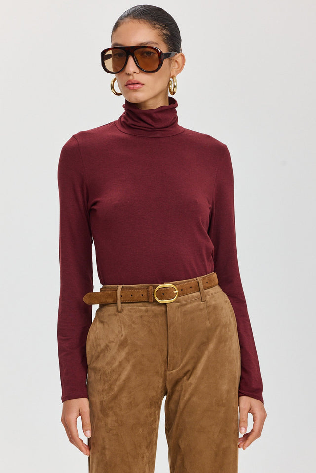 חולצת מיסו גולף בורגנדי