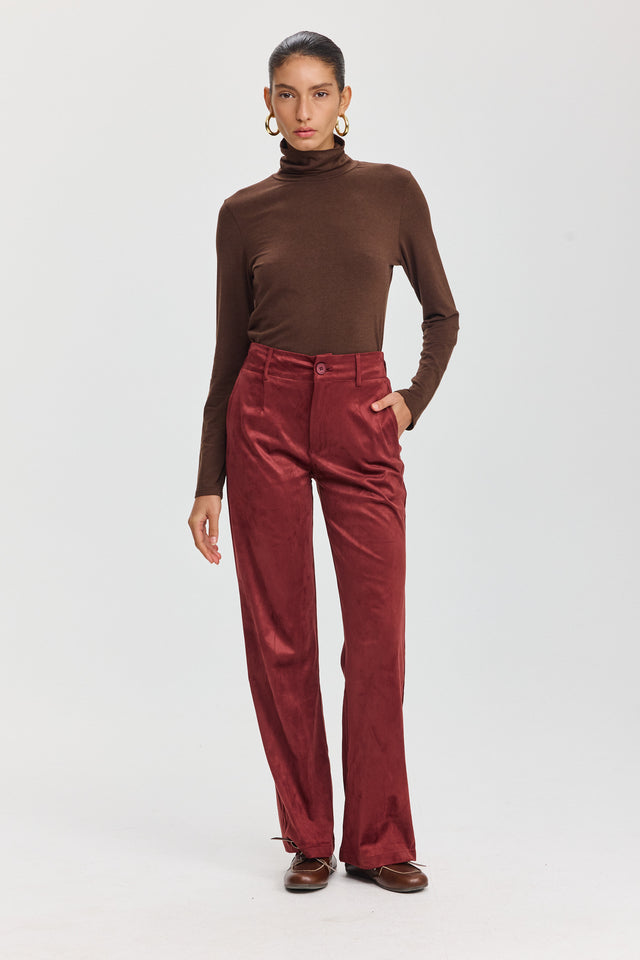 חולצת מיסו גולף חום שוקולד