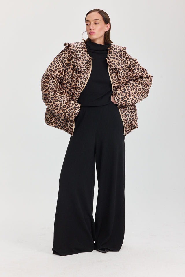 חולצת גולף סריג פריס שחורה