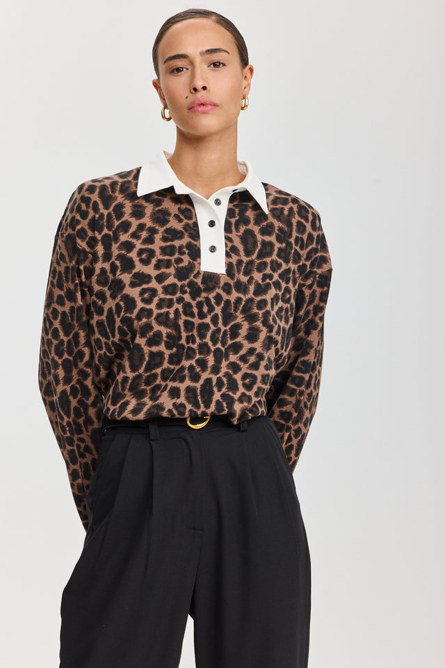 חולצת וונט פולו ארוכה מנומר