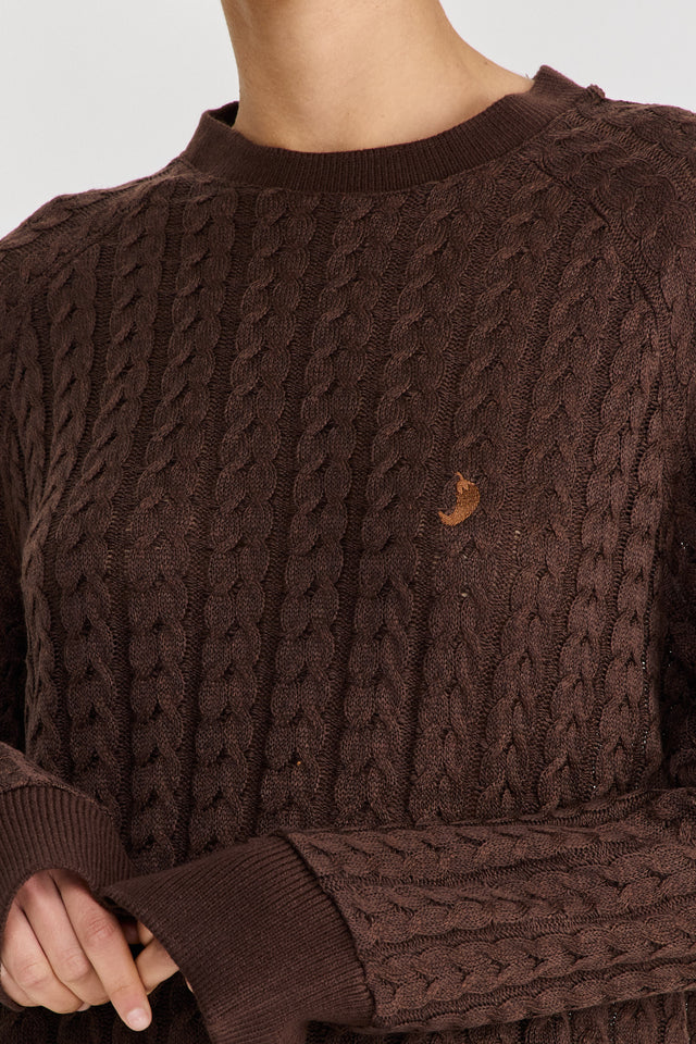 סריג ספייסי LEAGUE חום שוקולד