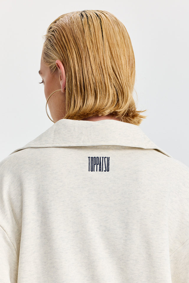 סווטשירט זיפר ספייסי צ'ילי סקווד שמנת מלאנז'