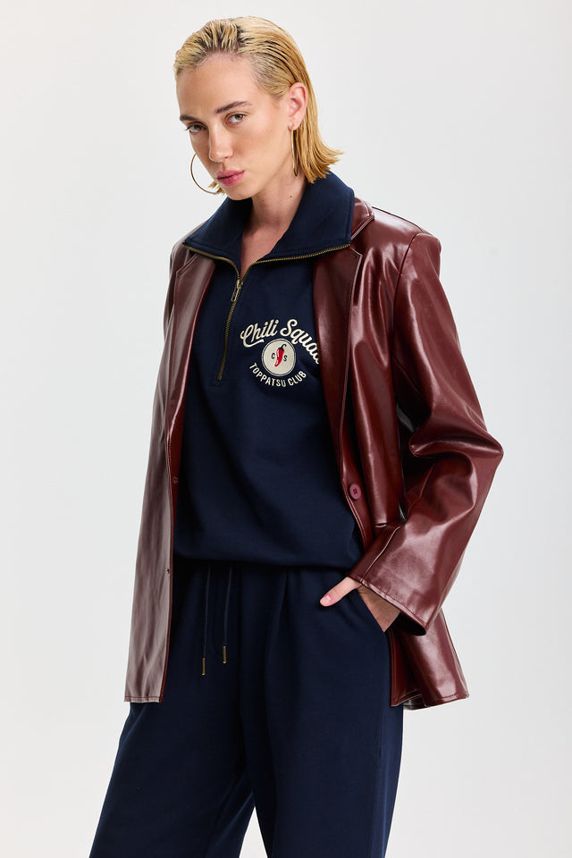 סווטשירט זיפר ספייסי צ'ילי סקווד נייבי