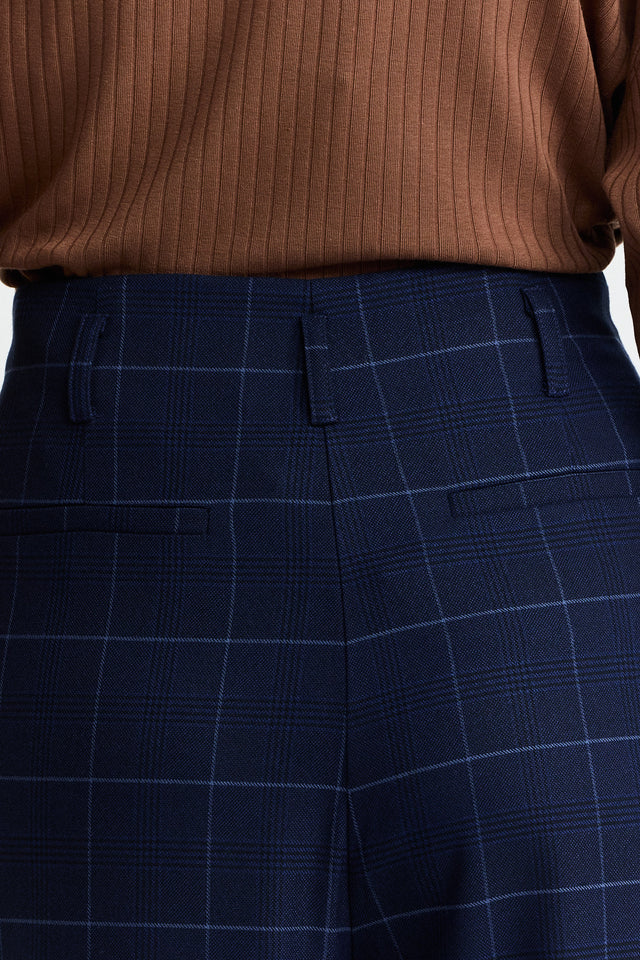 מכנסיים מחוייטים טירמיסו משובץ נייבי