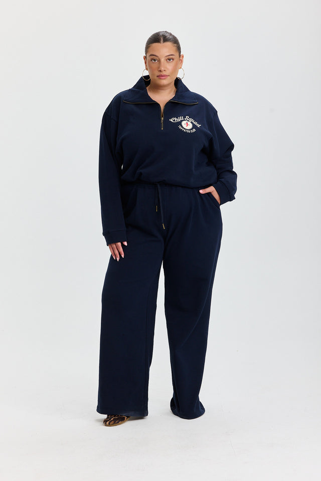 סווטשירט זיפר ספייסי צ'ילי סקווד נייבי