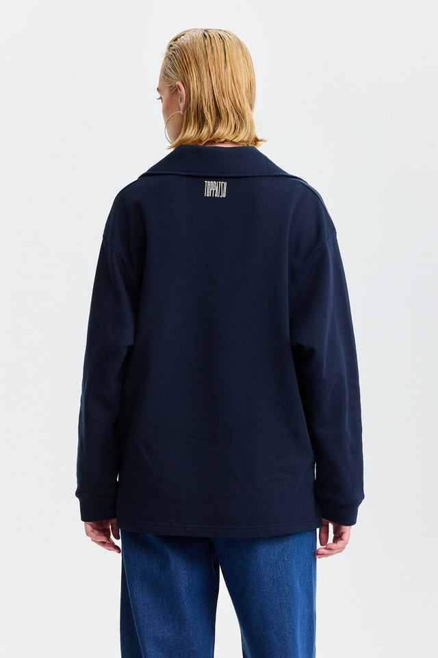 סווטשירט זיפר ספייסי צ'ילי סקווד נייבי