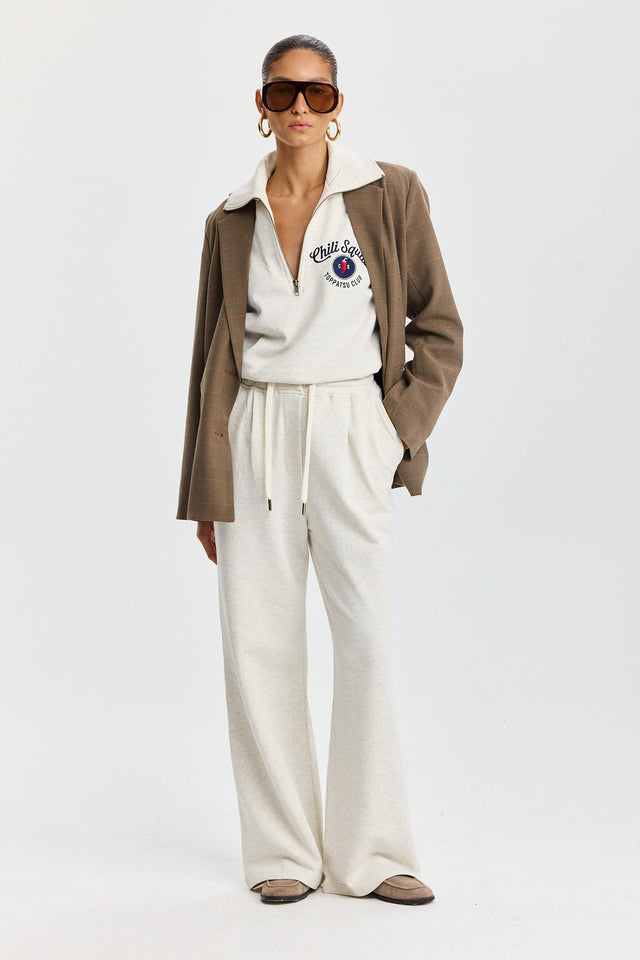 סווטשירט זיפר ספייסי צ'ילי סקווד שמנת מלאנז'