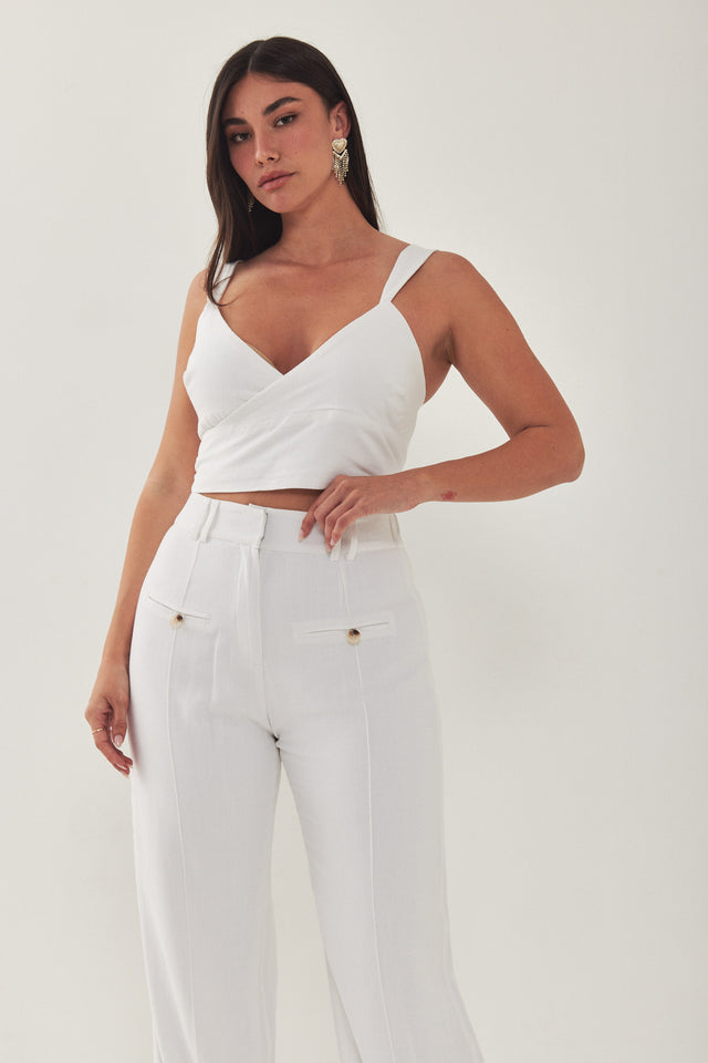 גופיית מעטפת HOLIDAY לבנה