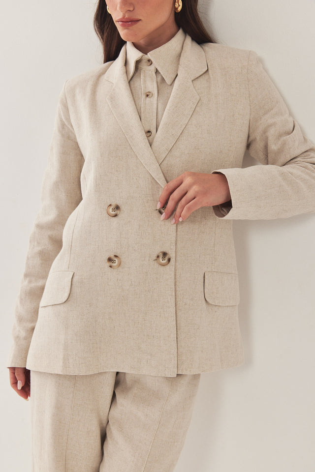 חולצה מכופתרת HOLIDAY לבנה