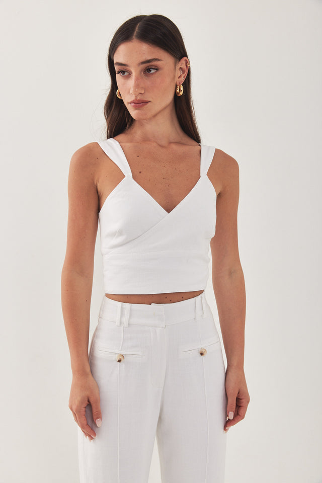 גופיית מעטפת HOLIDAY לבנה