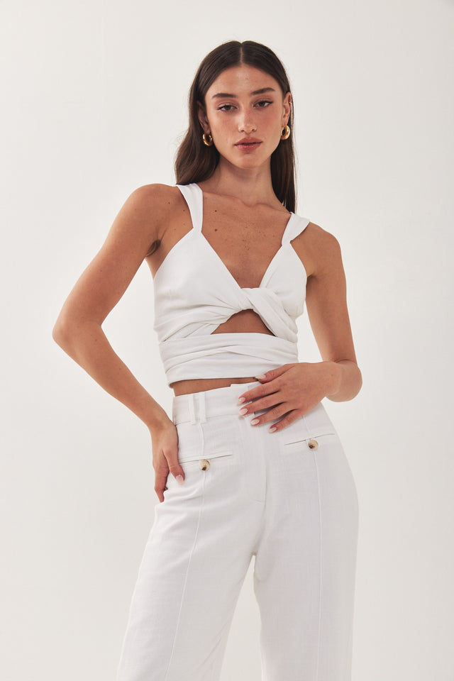 גופיית מעטפת HOLIDAY לבנה