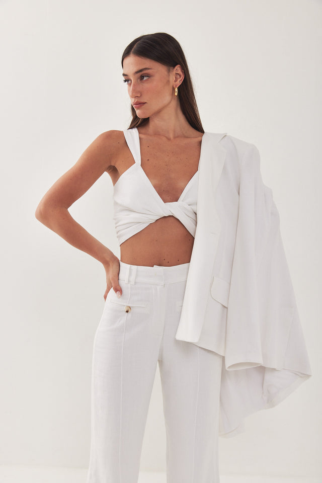 גופיית מעטפת HOLIDAY לבנה