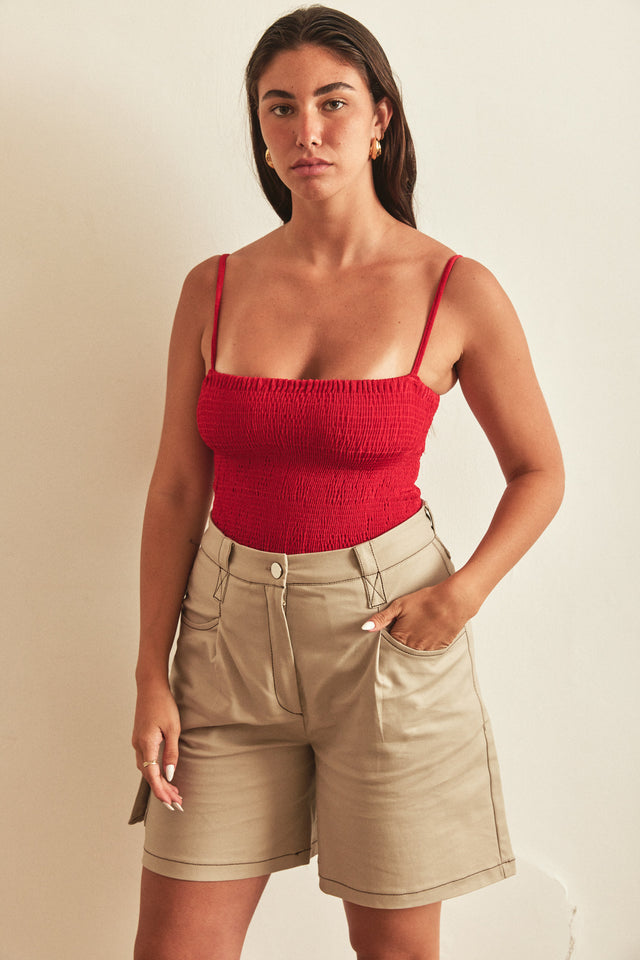 מכנסי דגמ''ח קצרים בז'