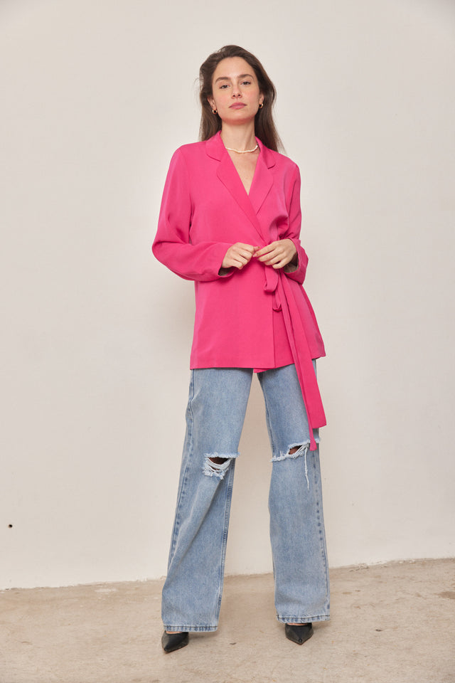 ז'קט קשירה קוסמו ורוד