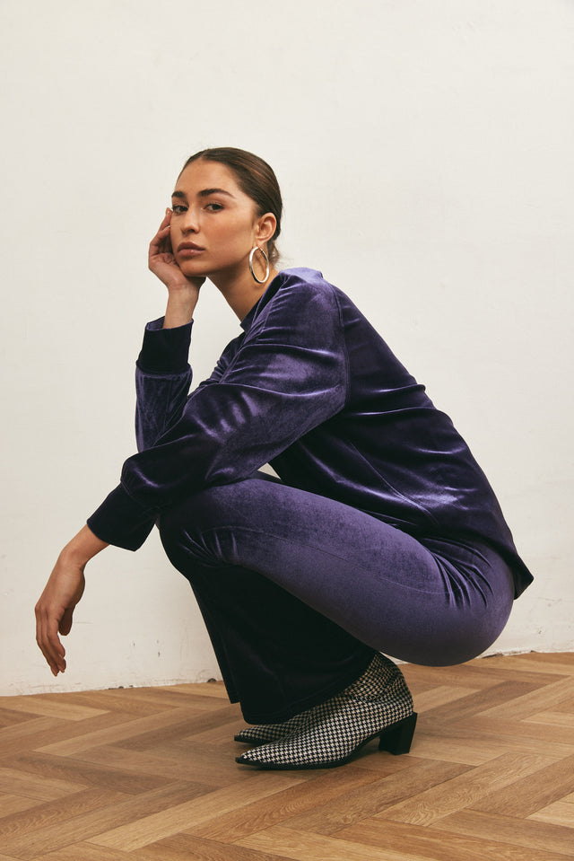 מכנסי קטיפה ויטני כחול