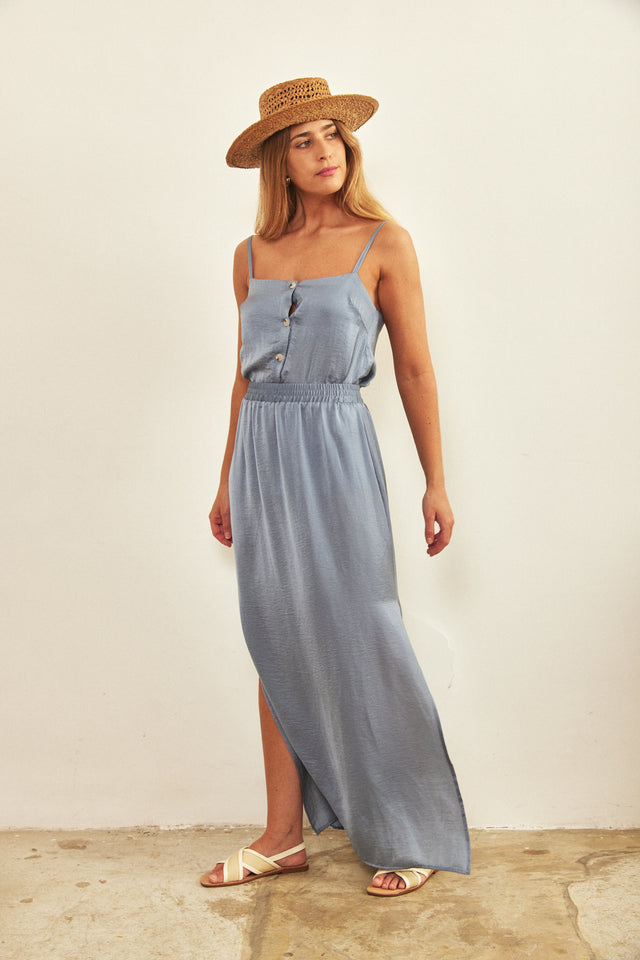 חצאית מקסי מיקונוס כחולה