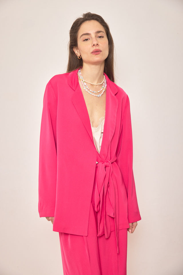 ז'קט קשירה קוסמו ורוד