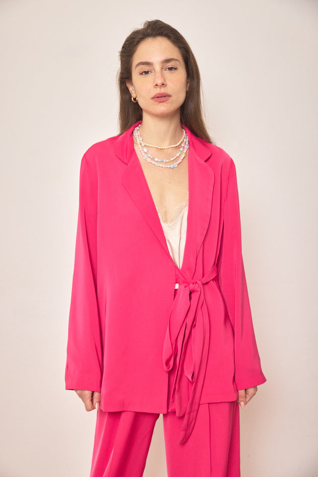 ז'קט קשירה קוסמו ורוד