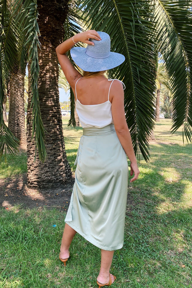 חצאית מעטפת מיאגי מידי מנטה