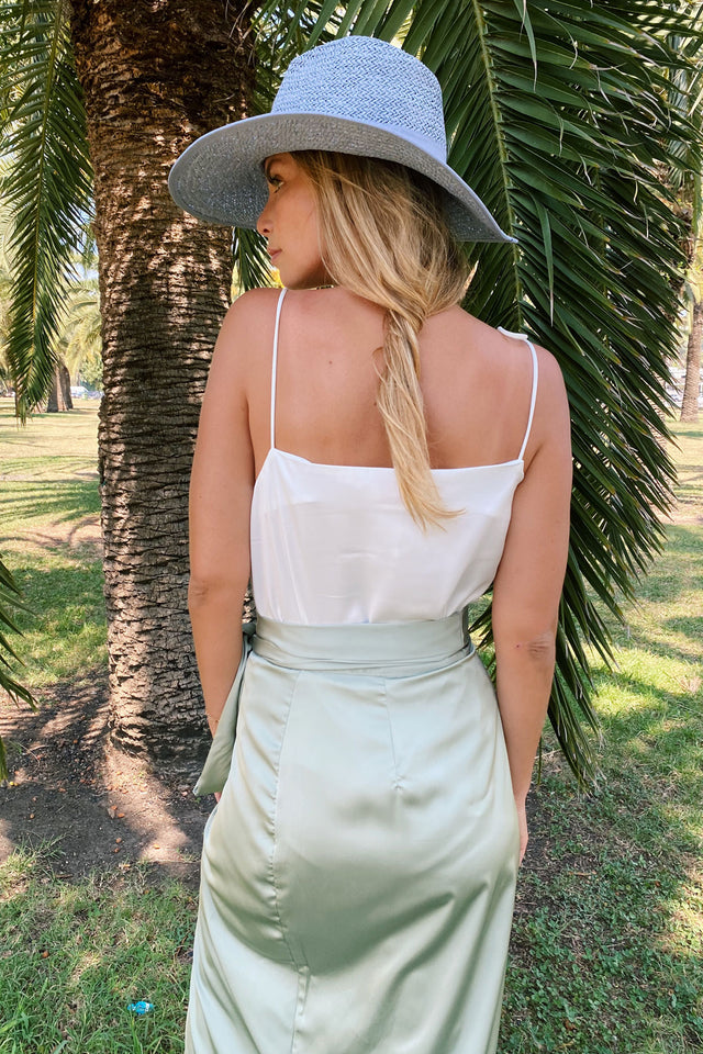 חצאית מעטפת מיאגי מידי מנטה