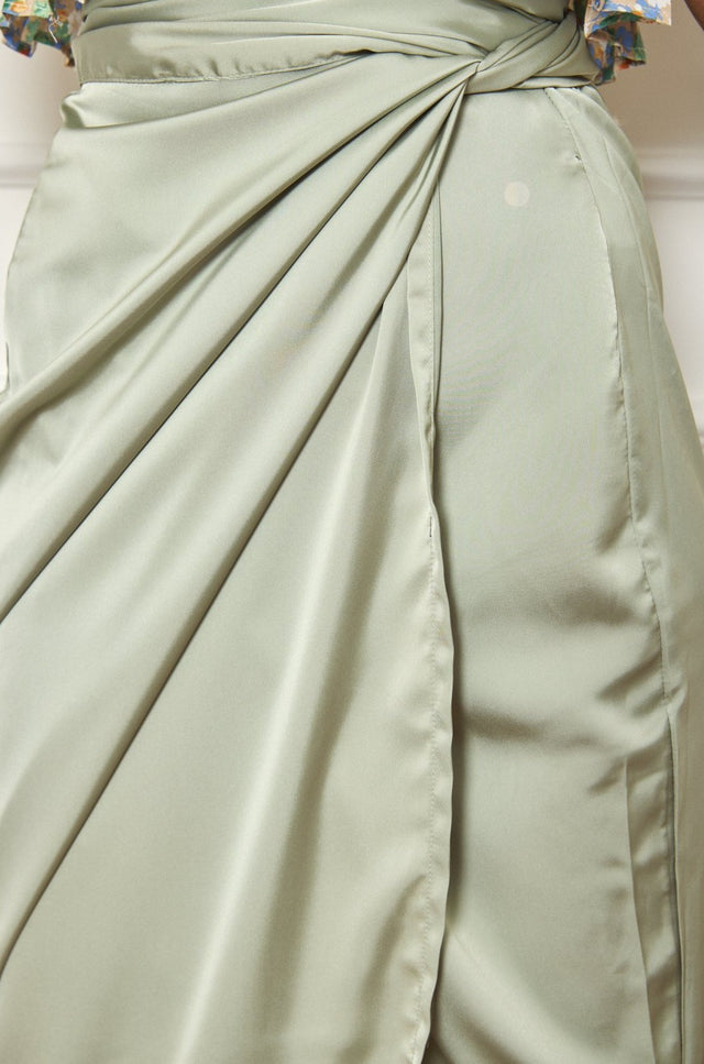 חצאית מעטפת מיאגי מידי מנטה