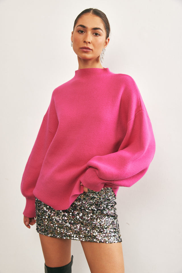 חצאית פאייטים מיני כסופה כהה