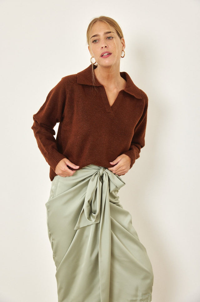 חצאית מעטפת מיאגי מידי מנטה