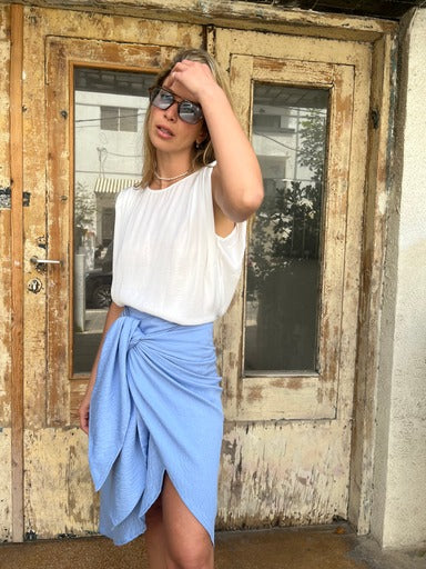 חצאית מעטפת מונאקו תכלת