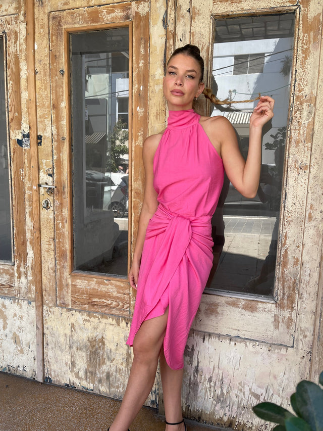 חצאית מעטפת מונאקו ורודה