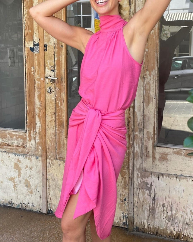 חצאית מעטפת מונאקו ורודה