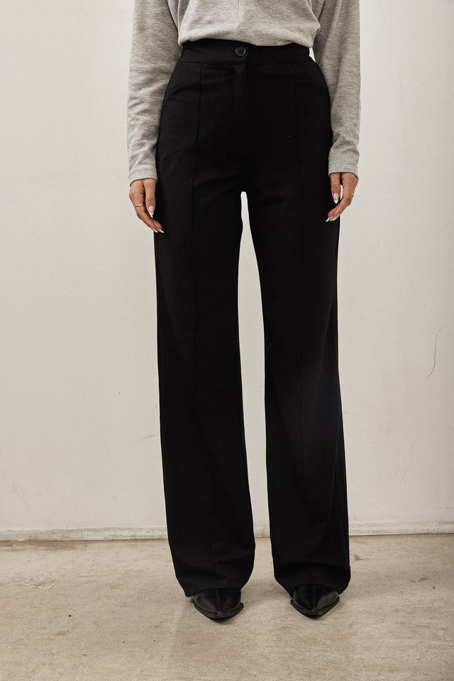 מכנסי מרין מודל מחויטים שחורים