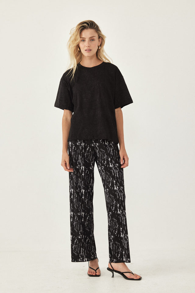 טישירט אוברסייז ווש שחורה