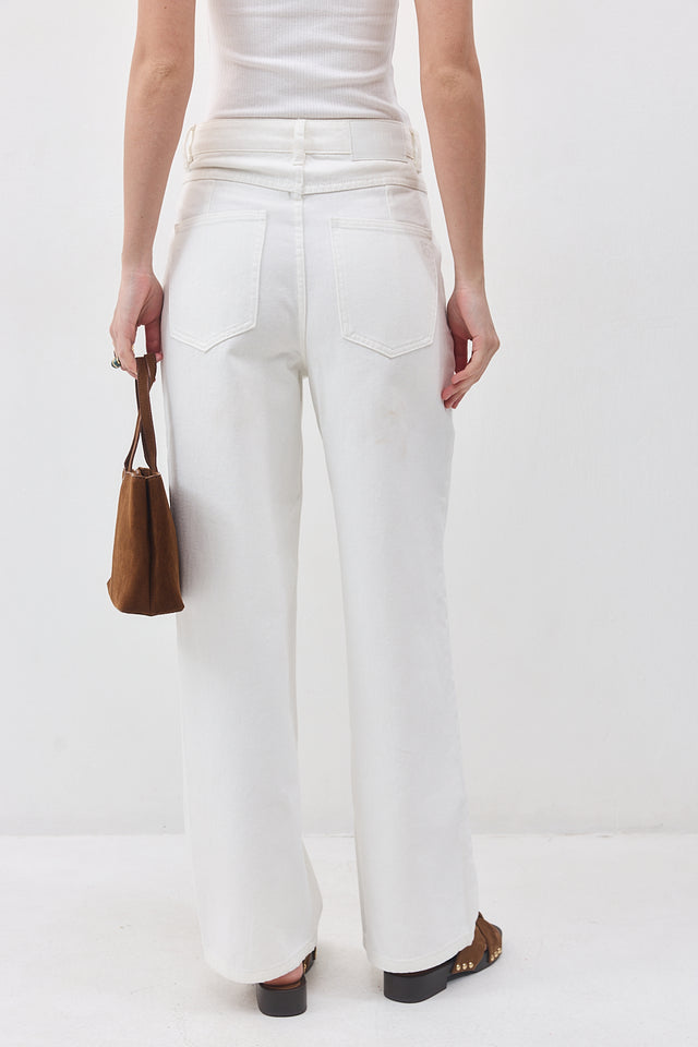 מכנסי ג'ינס ברנדי לבן