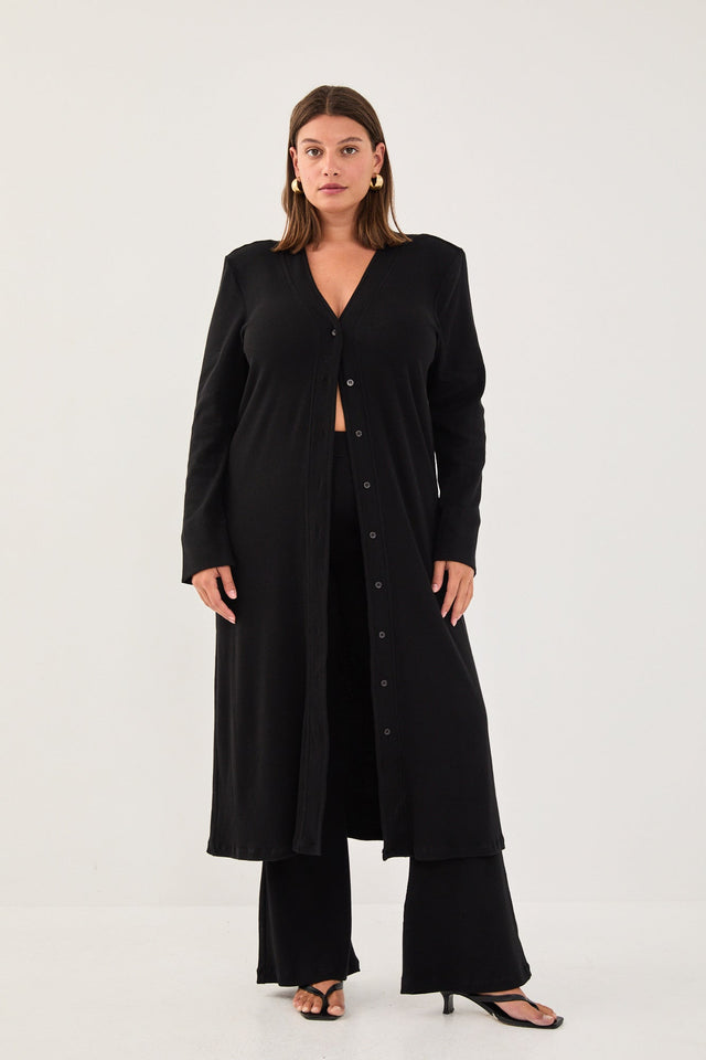 קרדיגן טוניקת שמלה וויסקי מקסי כריות נשלפות חום טראפל