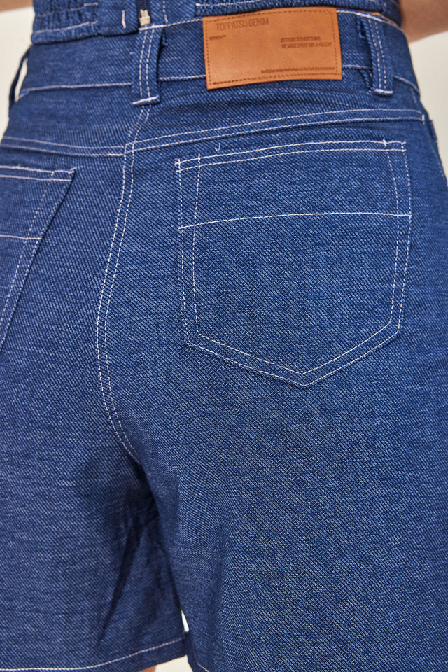 מכנסי ברמודה ספיישל ג'ינס כחולים