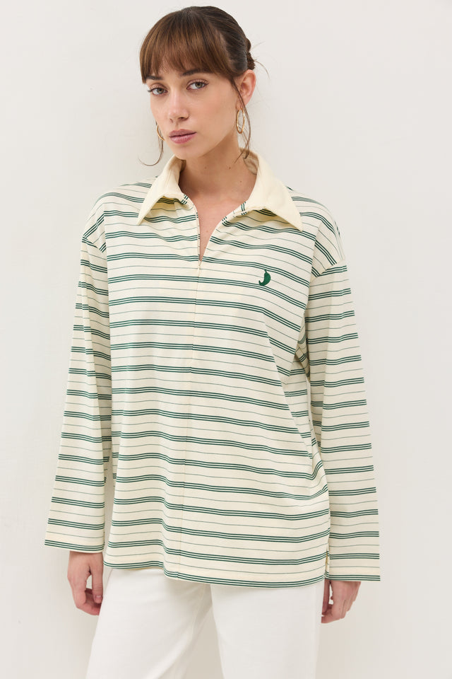 חולצת וונט ספייסי פסים ירוק