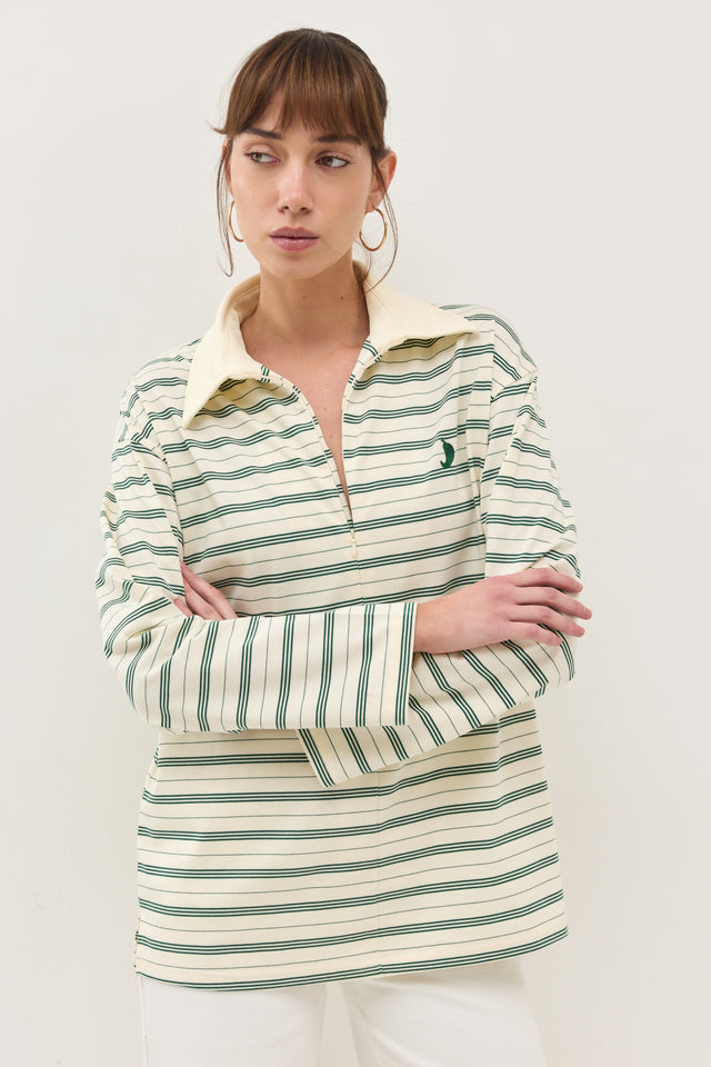 חולצת וונט ספייסי פסים ירוק