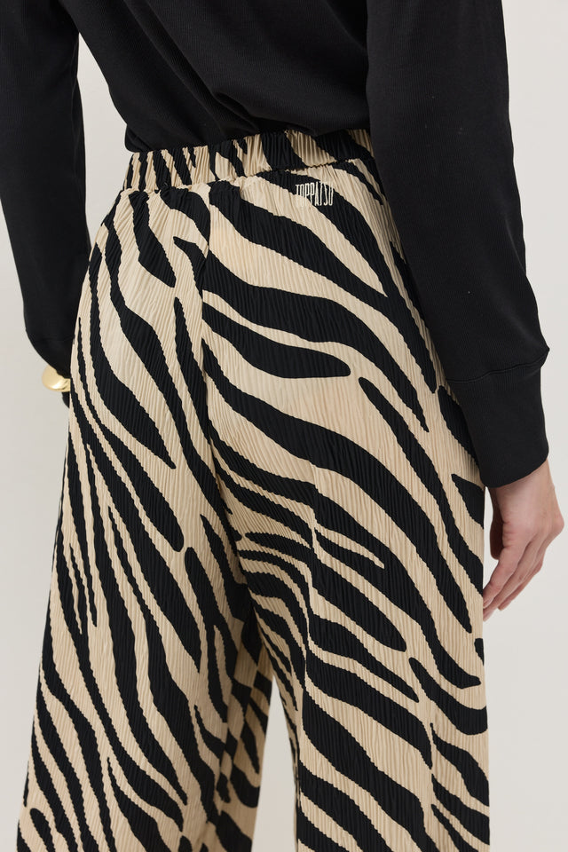 מכנסיים ספיריט פליסה בז׳ שחור