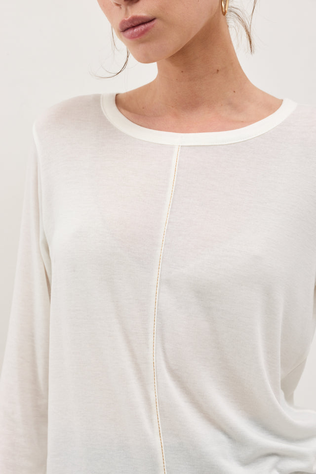 חולצת דונאטס תיפורים לבן