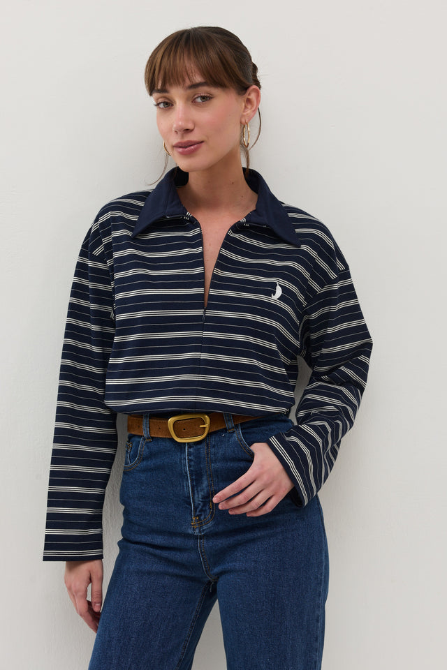 חולצת וונט ספייסי פסים נייבי