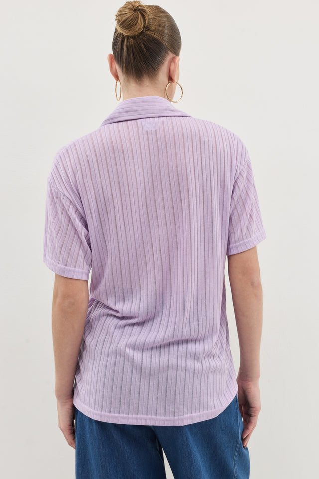 חולצת זיפר וונט ספייסי סגול לילך