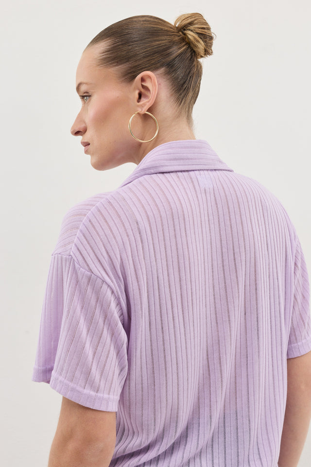 חולצת זיפר וונט ספייסי סגול לילך