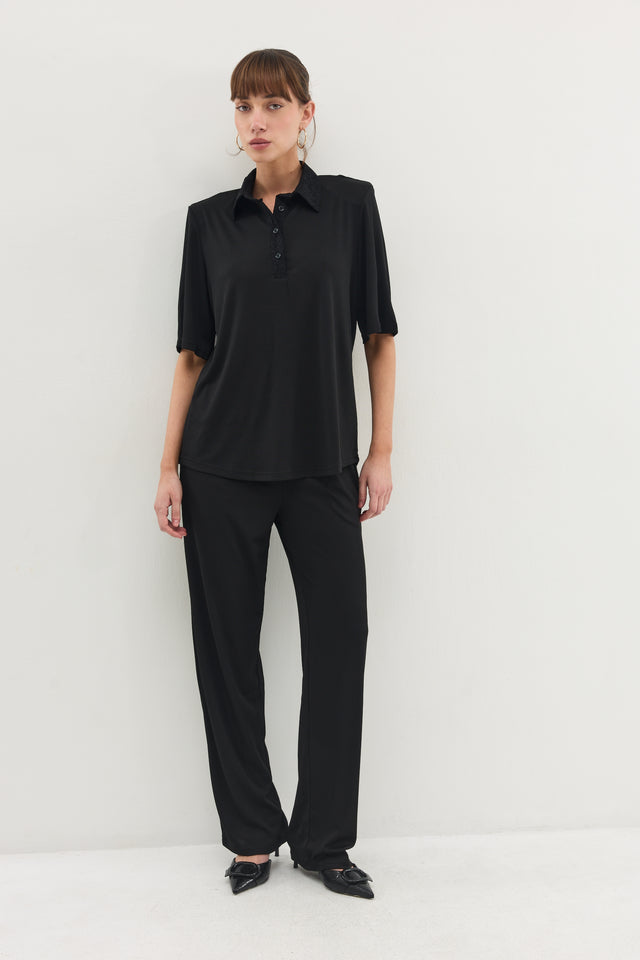 מכנסי ספיריט סיגר שחורים